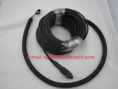 China Conectores del SC FC del ST del LC del cable de fribra óptica de Tatical de la prenda impermeable, cordón de remiendo a dos caras de PDLC LC con la red de nylon externa en venta