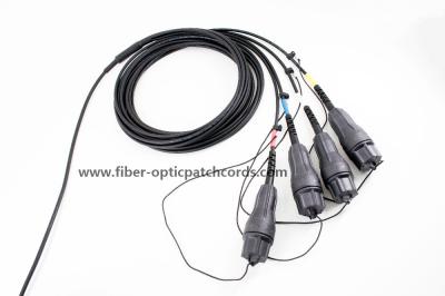 China Outdoor UL94-V0 Fiber Optic Patch Cord Fullaxs LC To LC 8Core Single Mode 8fiber Patch Cable for sale