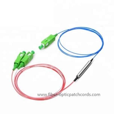 China 1310/1490/1550 Conector de fibra óptica Separador del filtro Dispositivo WDM Conector SC / APC en venta