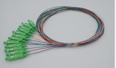 China SC/APC 12 Colors Fiber Optic Pigtails Corning Fiber Single Model for sale
