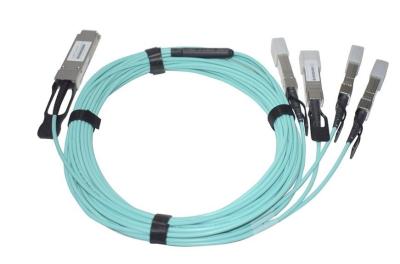 China AOC 40G QSFP+ to 4x SFP+ Active Optical fiber Cable AOC QSFP+ 5M OM3 for sale