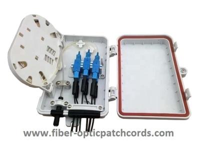 China Outdoor Fiber Optic Distribution Box 4 Port 6 Port For SC LC ST FC Connectors for sale
