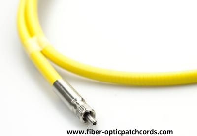 China SMA905 SMA906 Laser Optical Fiber Cable with Air Isolation Groove Connector Yellow cable for sale