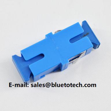 China Blue Color Dust Cap Fiber Optic SC Adapter Flangeless SX SM For Network for sale