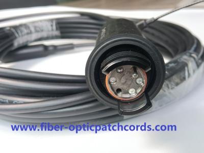 China Robust 4Core Fiber Optic Patch Cord Expanded Beam Connector For Avionics Mining for sale