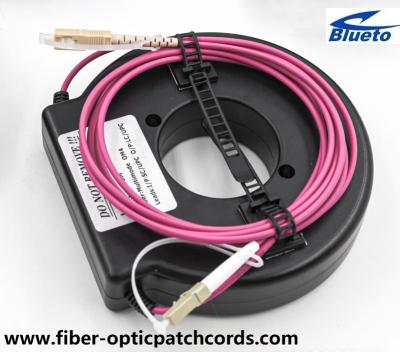 China Optical Fiber Dummy Fiber OTDR Launch Cable Mini Box LC-SC OM4 Multi Mode Test Cable for sale