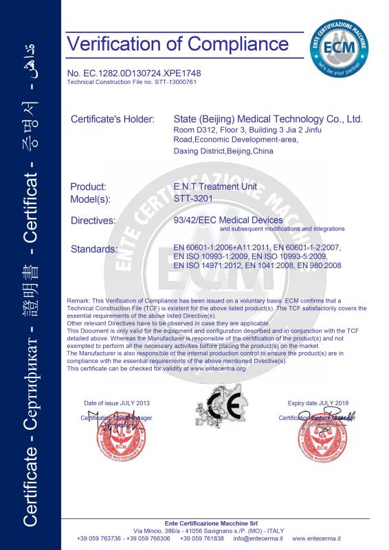 CE - STATE(Beijing) Medical Technology Co.,Ltd.