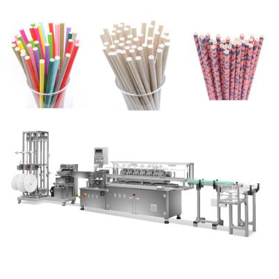 China Disposable Biodegradable 8 Cutters Paper Straw Machine For Drinking for sale
