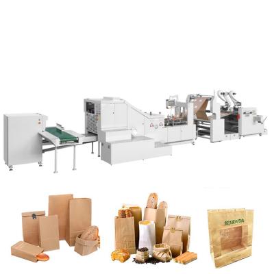 China CE Fully Automatic Khaki Paper Bags Machinery 60gsm Paper Courier Bag Making Machine for sale