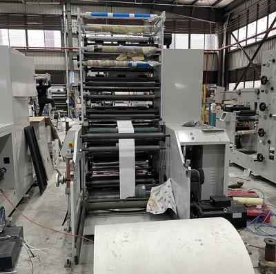 China 180-380mm Disposable Cup Printing Machine Customized Flexo 5 Color Printing Machine for sale