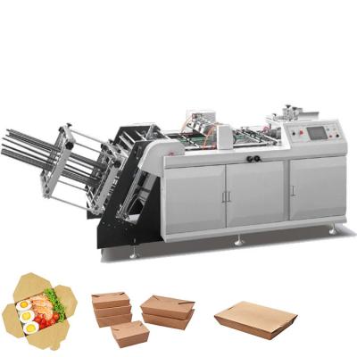 China 4.5kw/H Automatic High Speed Paper Lunch Box Machine 150pcs/Min for sale