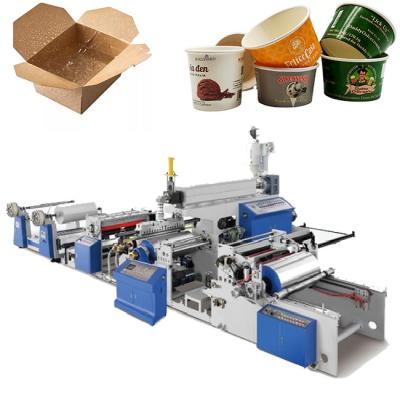 China máquina lateral automática de papel da laminação da extrusão da máquina de revestimento do PE 35-425gsm única à venda