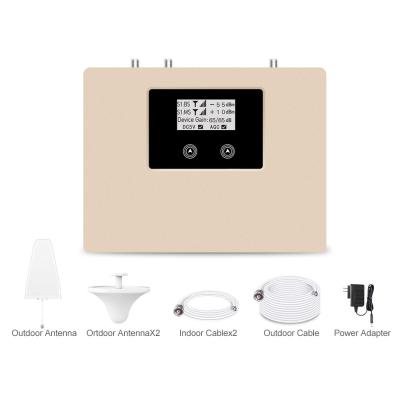 China 800 / 1800MHz 4G Signal Booster , Indoor Outdoor Antenna Cell Phone Repeater Kit for sale