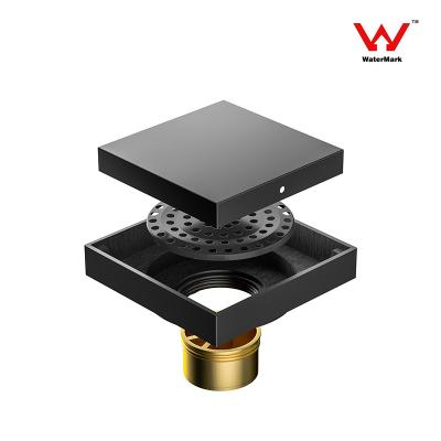 China Electroplating Push Down Shower Drain for sale