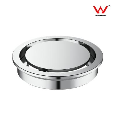 China Recessed Circular Shower Drain , Brass Round Floor Drain Without Trap for sale