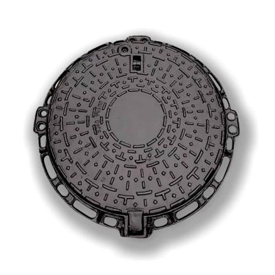 China EN124 A15 Cast Iron Manhole Cover , 580mm Circular Inspection Chamber Cover for sale