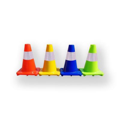 China Heavy Duty PVC Traffic Cone Plastic 300mm Road Warning Marking for sale