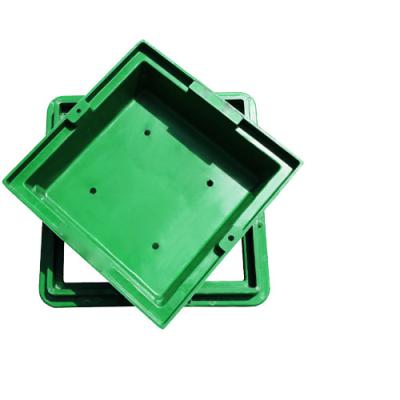 China Eco Friendly Lawn Manhole Cover For Garden Green Plate FRP SMC 600mm for sale