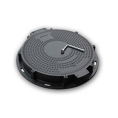 China D400 C250 B125 Fiberglass Manhole Cover , Composite FRP Chamber Cover With Frame for sale