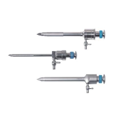 China Trocar quirúrgico de 75 mm de longitud de trabajo para cirugía laparoscópica hecho de acero inoxidable en venta