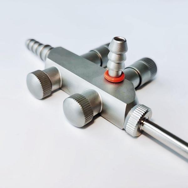 Quality Laparoscopic Suction Irrigation Tube with Three Channels and Stainless Steel for sale