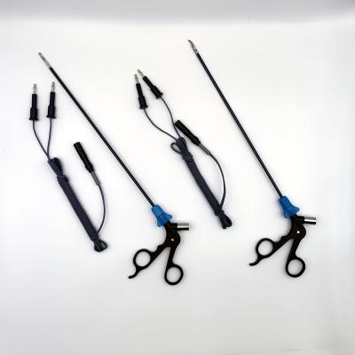 China Reusable Double Action Bipolar Atraumatic Fenestrated Forceps for Abdominal Surgery for sale
