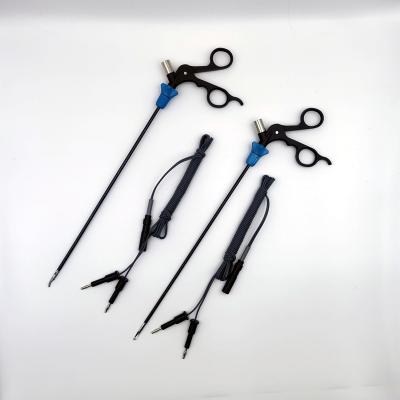 China Forcetas de laparoscopia de doble acción con cabeza recta de cable bipolar con certificación CE en venta