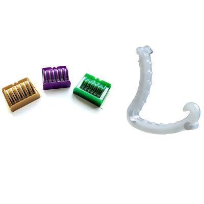 China Polymer ligating clips voor open chirurgie Hemolock clips in groen plastic Te koop
