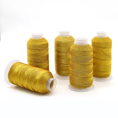 China Gold and Silver Silk Multi-strands Thread DIY Metallic Yarn Thread for Jewelry Making for sale