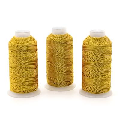 China DIY Metallic Yarn Don't Miss Out on Our High Tenacity Gold Silk Embroidery Thread for sale
