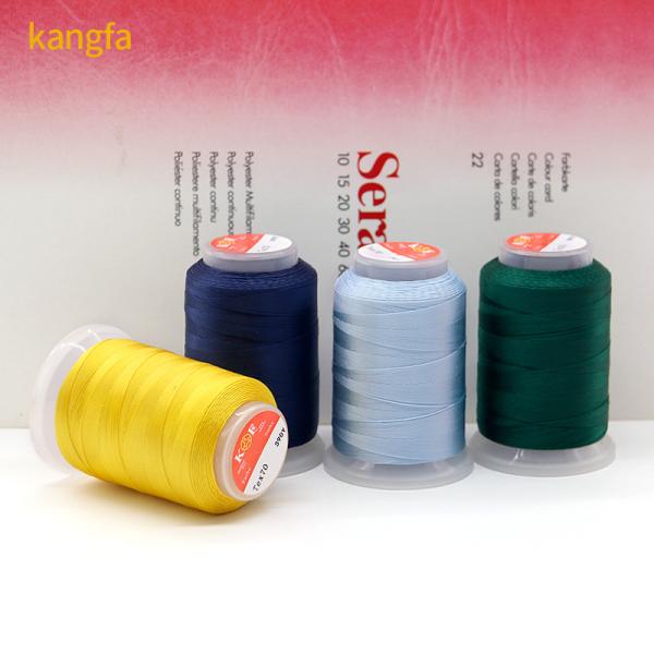 Quality 100g Net Weight Cone Strength Polyester Thread for Mattress Bags Free Sample for sale