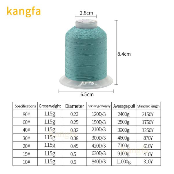 Quality Polyester Thread 250d/3 300d/3 420d/3 630d/3 for Shoes Sofa Gartment Sewing for sale