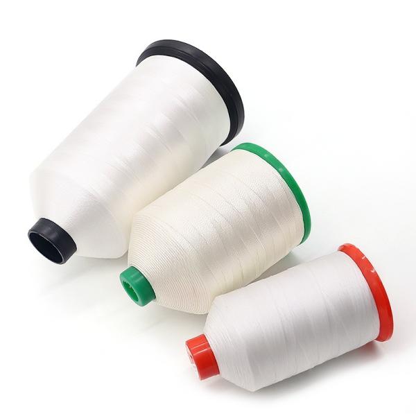 Quality Cone material Plastic 210d/3 White Polyester Sewing Thread For Quilting Machine for sale
