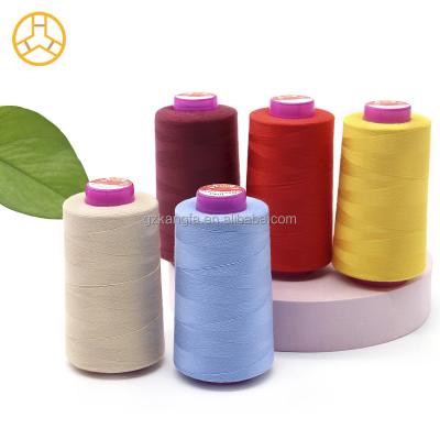 China Low Moq 40/2 5000yds Polyester Sewing Thread For Machine Sewing With 100% Polyester for sale