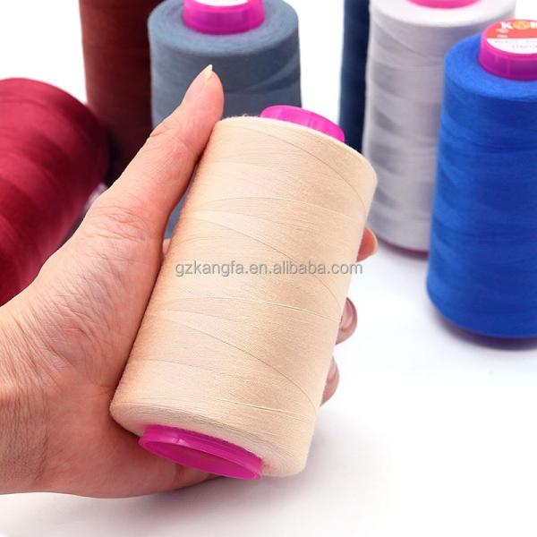 Quality Low Moq 40/2 5000yds Polyester Sewing Thread For Machine Sewing With 100% for sale