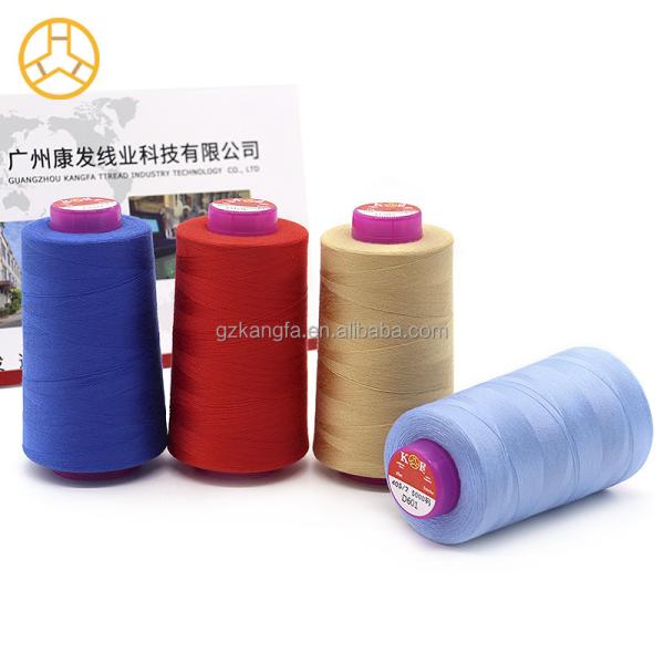 Quality Low Moq 40/2 5000yds Polyester Sewing Thread For Machine Sewing With 100% for sale