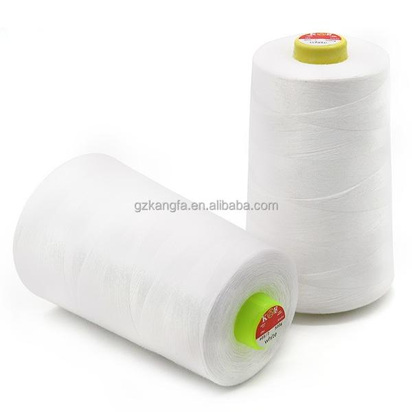 Quality White 40/2 Polyester Sewing Thread Ideal for Quilting Machine and Bedding Fabric for sale