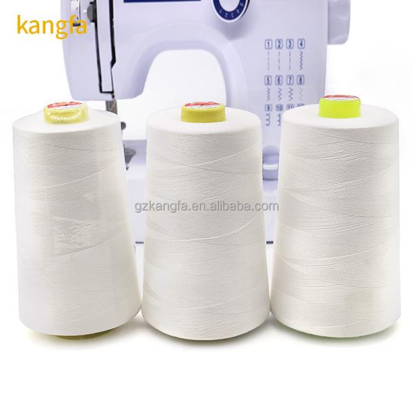 Quality White 40/2 Polyester Sewing Thread Ideal for Quilting Machine and Bedding Fabric for sale