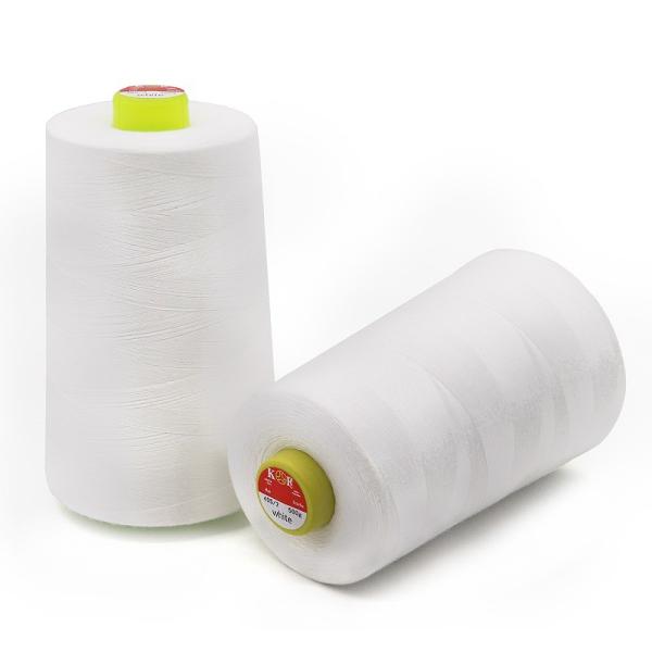 Quality White 40/2 Polyester Sewing Thread Ideal for Quilting Machine and Bedding Fabric for sale