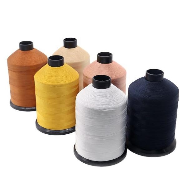 Quality Custom Color 420d/3 Nylon 6.6 Bonded Sewing Thread with High Temperature for sale