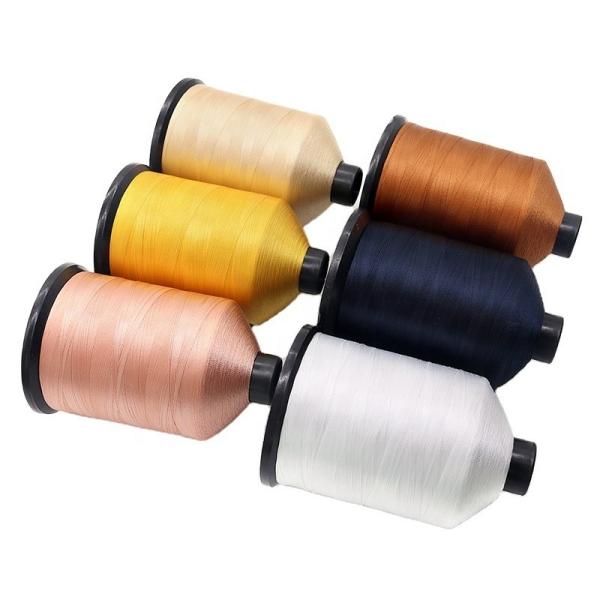 Quality Custom Color 420d/3 Nylon 6.6 Bonded Sewing Thread with High Temperature for sale