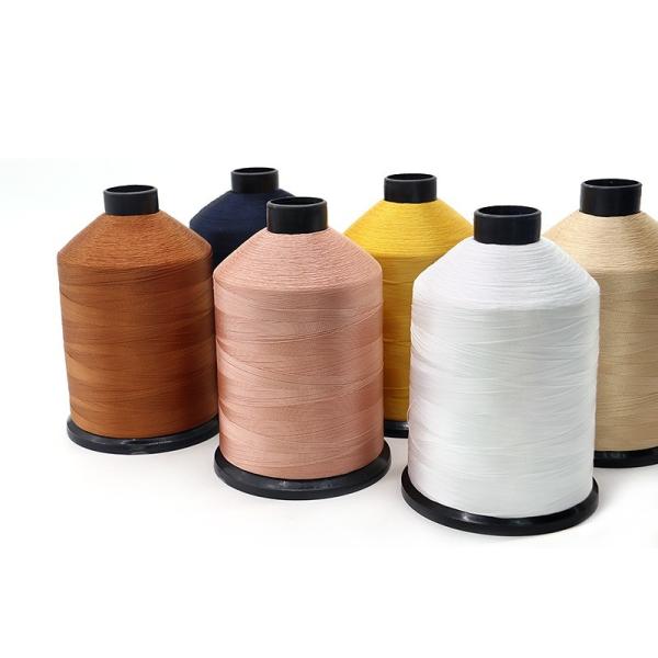 Quality Custom Color 420d/3 Nylon 6.6 Bonded Sewing Thread with High Temperature for sale