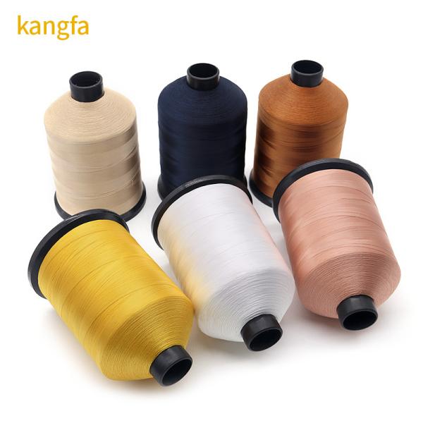 Quality Custom Color 420d/3 Nylon 6.6 Bonded Sewing Thread with High Temperature for sale