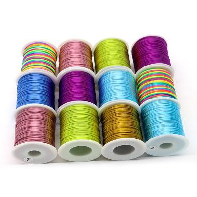 China Cordón de nudo chino / cuerda / hilo 1 mm cuerda de cola de rata de nylon para diseño de cordón de seda trenzado en venta