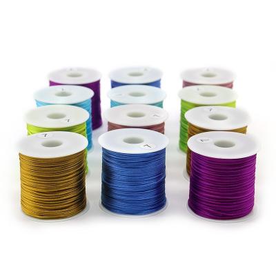 China 80m Nudo chino de cuerda de macrame 1mm de diámetro Polyester Cord Thread para la fabricación de joyas DIY en venta