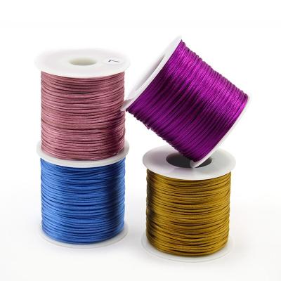 Chine 1 mm 1,5 mm 2 mm câble de corde de nylon corde tissée artisanale pour les accessoires de noeud chinois à vendre