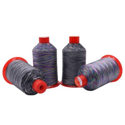 China 250g/roll Customized Neon Pink Polyester Thread for Leather Insole for sale