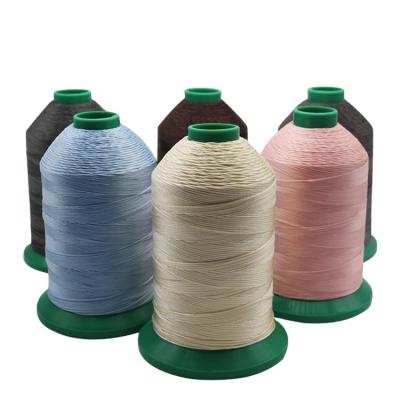 China 400g Rolls 1mm Braided Thread 210D/16 Non Waxed Polyester Thread for Textile Industry for sale