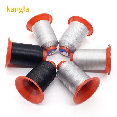 China 210D 3 Steel Long Fiber Conductive Sewing Thread for Shoes Sofa Garmet Leather Sewing for sale