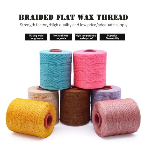 Quality Flat Waxed Thread Type 1mm 210D Yarn Count Sewing Thread for Crochet for sale